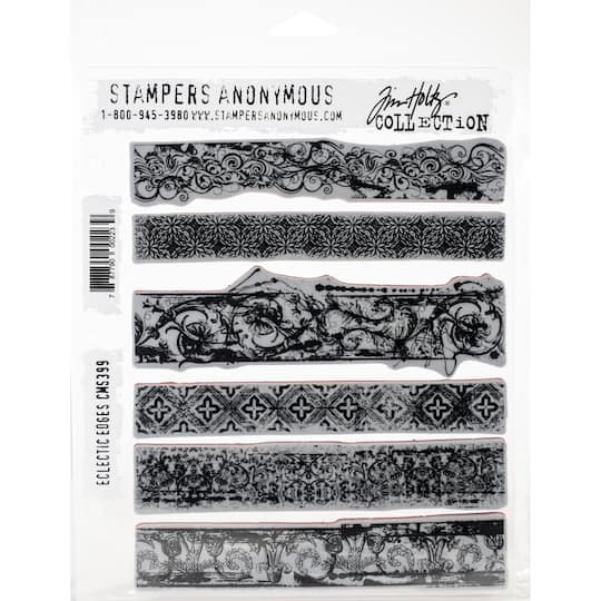 Stampers Anonymous Tim Holtz&#xAE; Eclectic Edges Cling Stamps